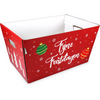 Klika - Panier | carton ondulé | 43,2x27x25,8cm | rouge | 10 pièces