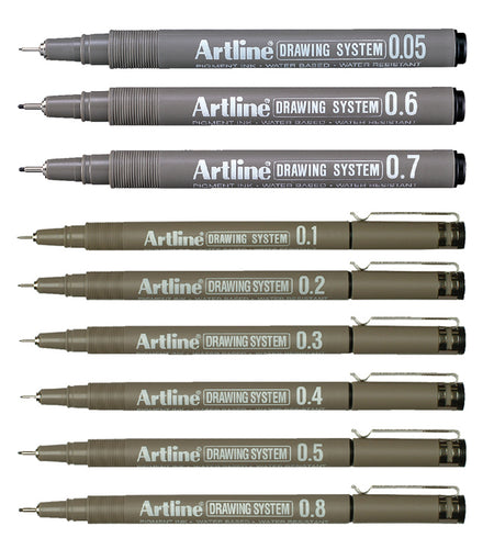 Artline -  Fineliner  technisch 0.05mm zwart