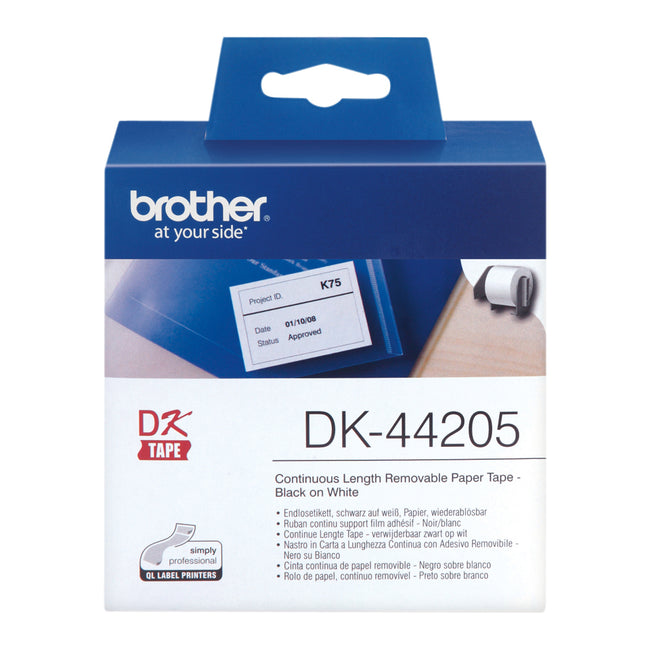 Brother -  DK-44205 labelprinter-e Zwart op wit