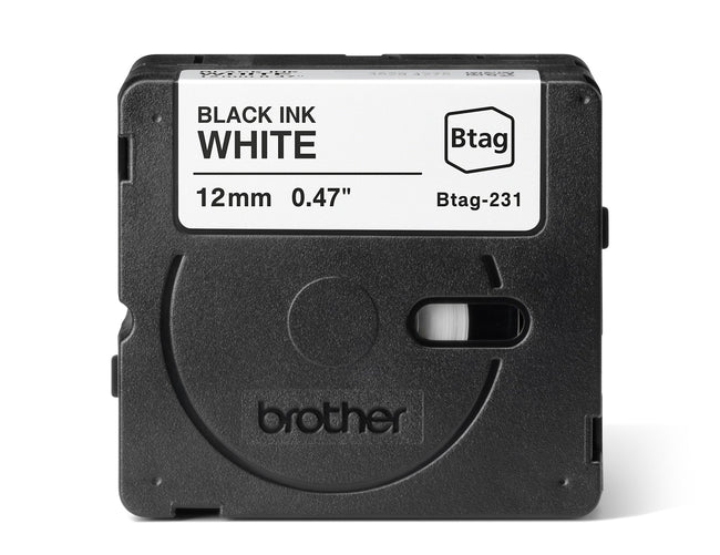 Brother -  Labele  ptouch btag231 12mm wit | 6 stuks