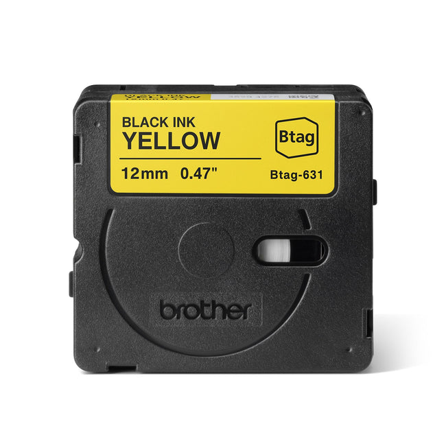 Brother -  Labele  ptouch btag631 12mm geel | 24 stuks