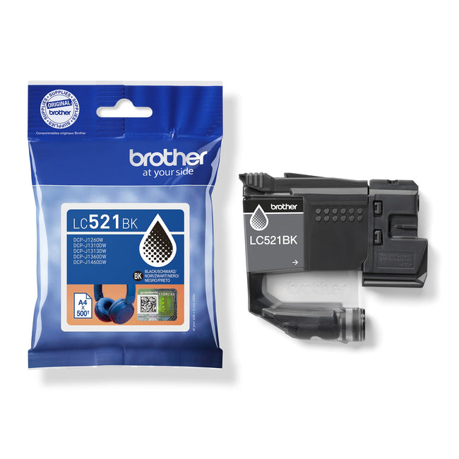 Brother -  Inktcartridge  lc-521bk zwart | 5 stuks
