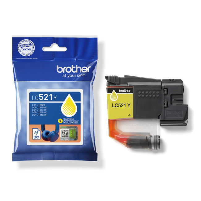 Brother -  Inktcartridge  lc-521y geel | 5 stuks