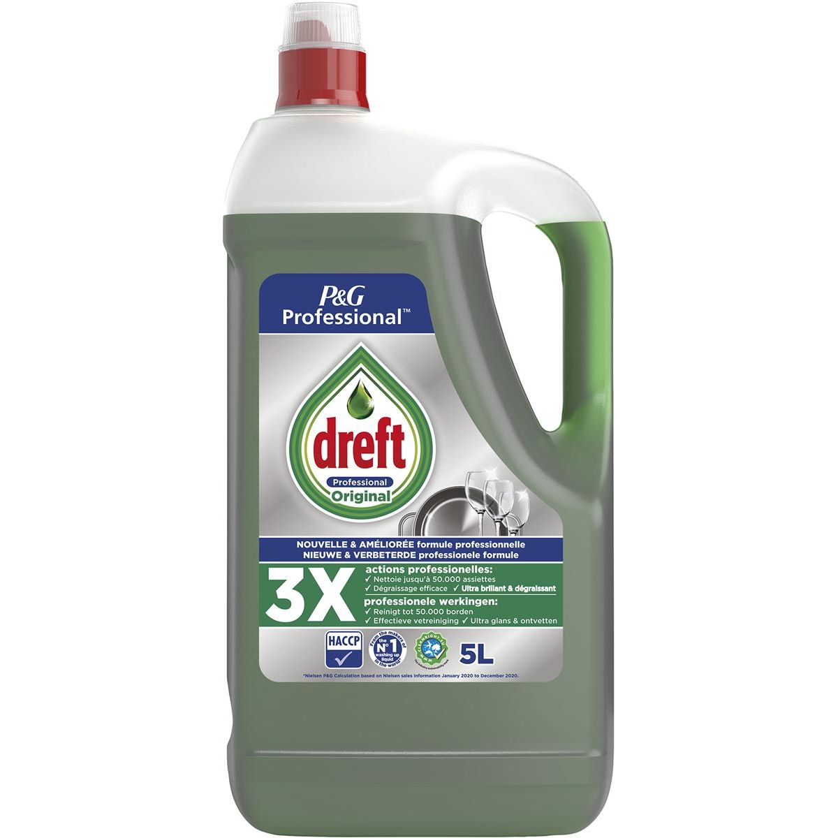 Dreft - Liquide vaisselle à main Professional Original, bouteille de 5 l
