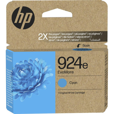 HP -  inktcartridge 924e, 800 pagina's, OEM 4K0U7NE, cyaan