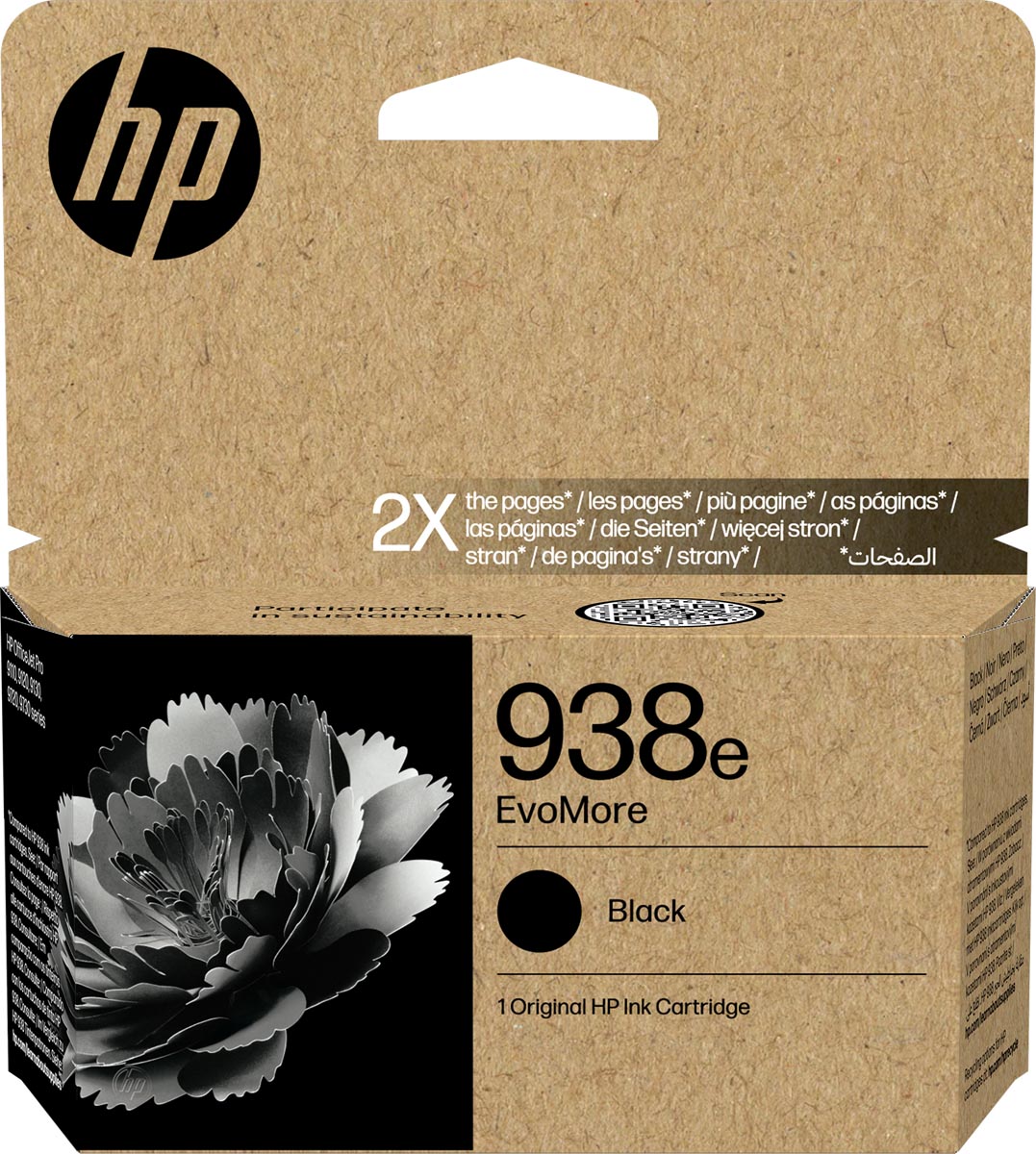 HP -  inktcartridge 938e, 3.100 pagina's, OEM 4S6Y2PE, zwart