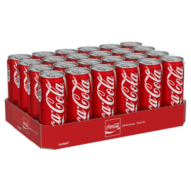 Coca-Cola -  Frisdrank coca cola regular blik 330ml