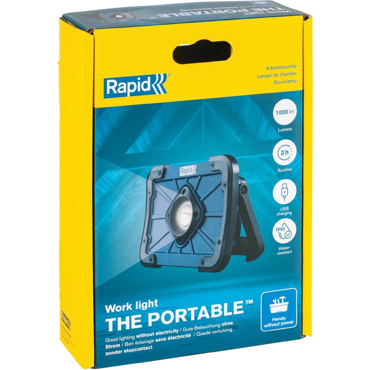 Rapid -  werklamp The Portable, 3,6 V, lithium-ion, ingebouwde accu