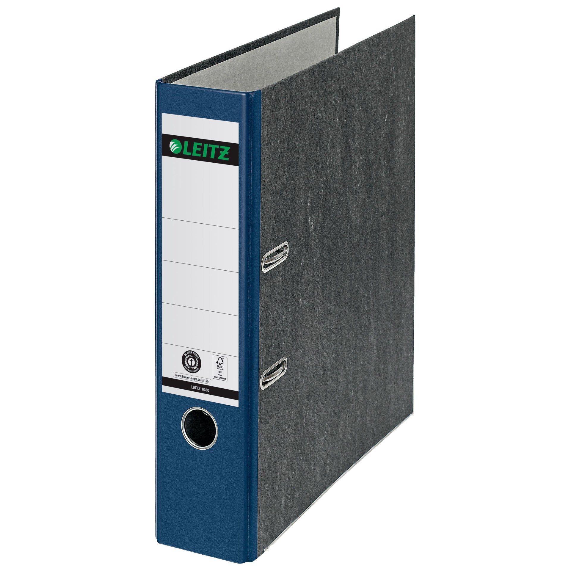 Leitz -  Ordner  1080 180° 80mm karton a4 blauw | 20 stuks