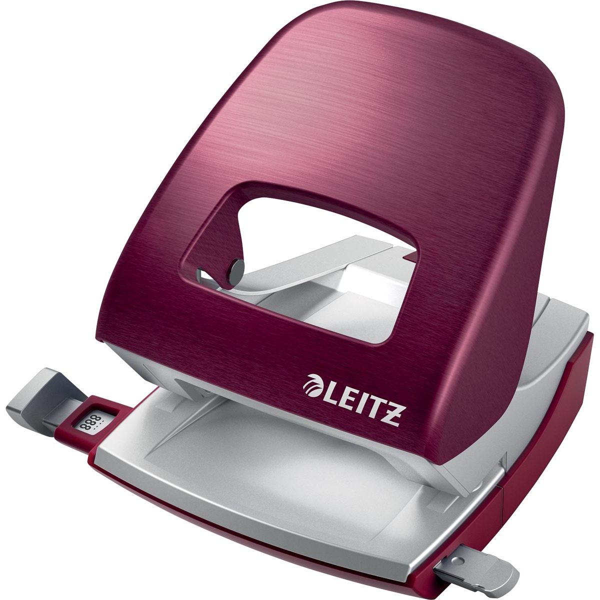 Leitz - Style Locher, 30 Blatt, rot
