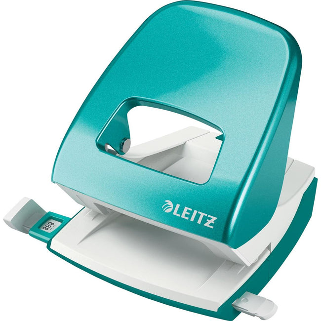 Leitz - Perforatrice WOW, 30 feuilles, bleu glacier, sous blister