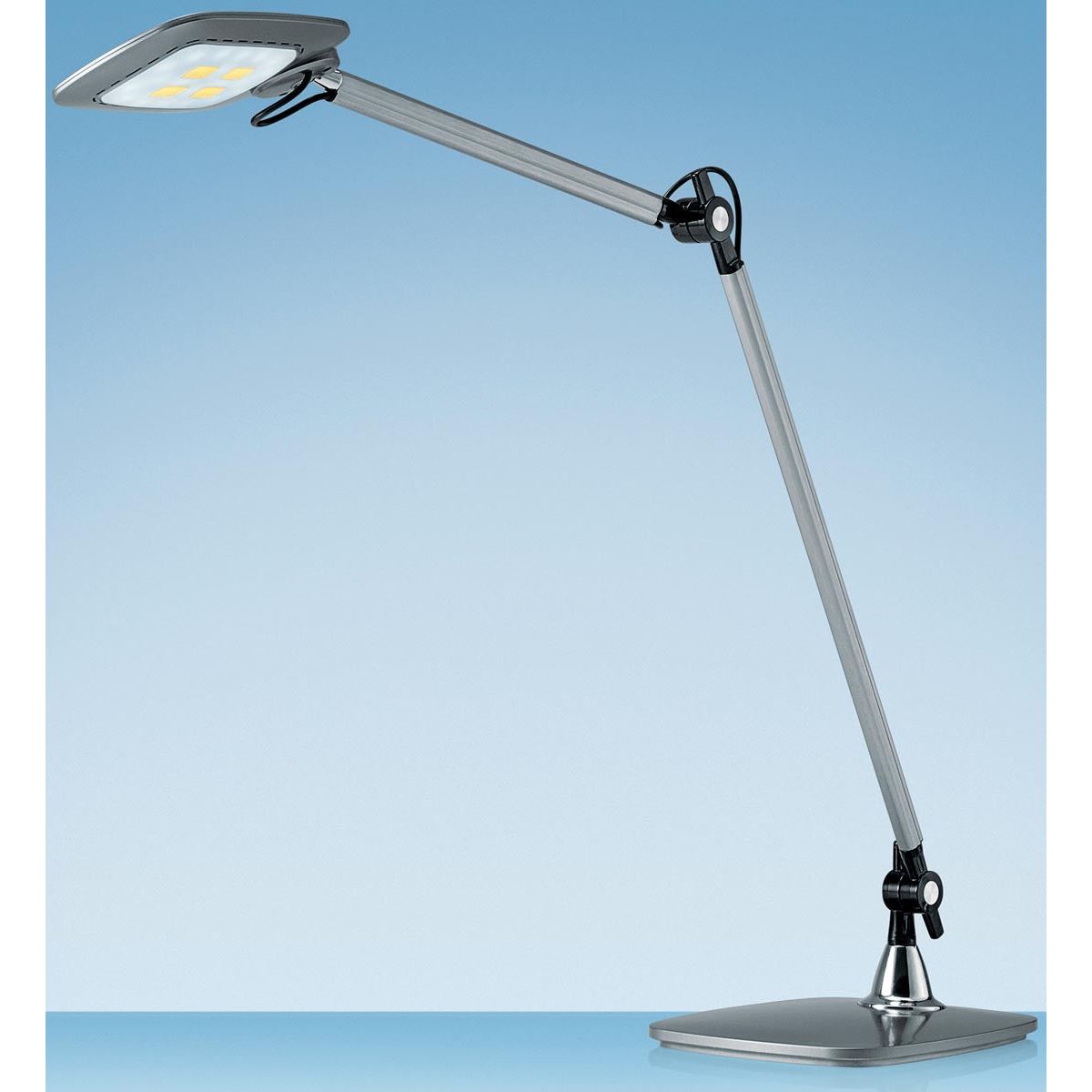 Hansa - bureaulamp E-Motion, LED, zilver