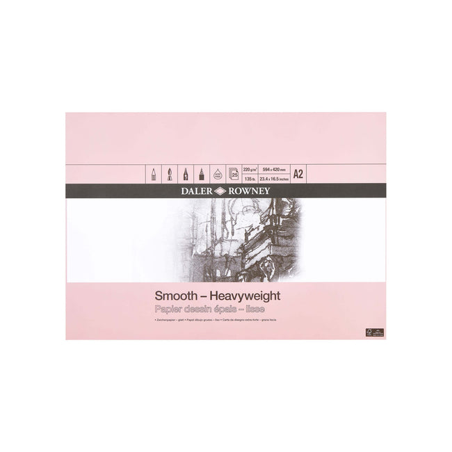 Daler-Rowney -  Tekenpapier daler rowney smooth 220gr a2 wit