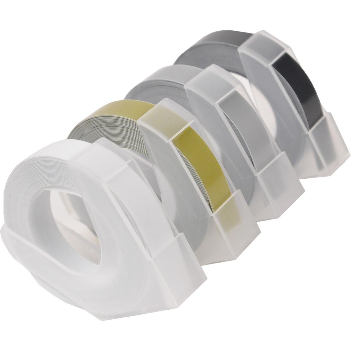 Desq -  e voor lettertang 9 mm, traditioneel, blister van 4 kleuren