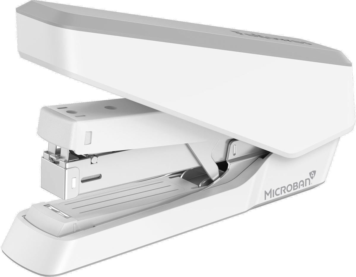 Fellowes - Nietmachromer LX870 Easypress avec microbane, bande complète, 40 blade, blanc