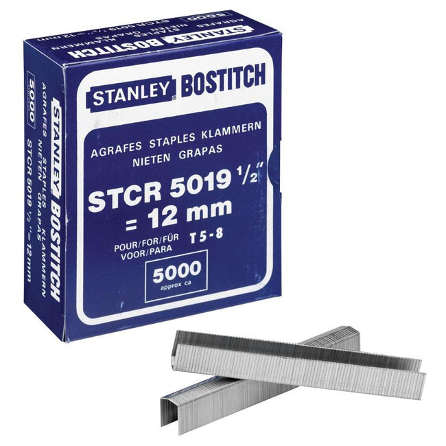 Bostitch - Agrafes STCR501912E (12 mm), pour PC8000, boîte de 5 000 agrafes