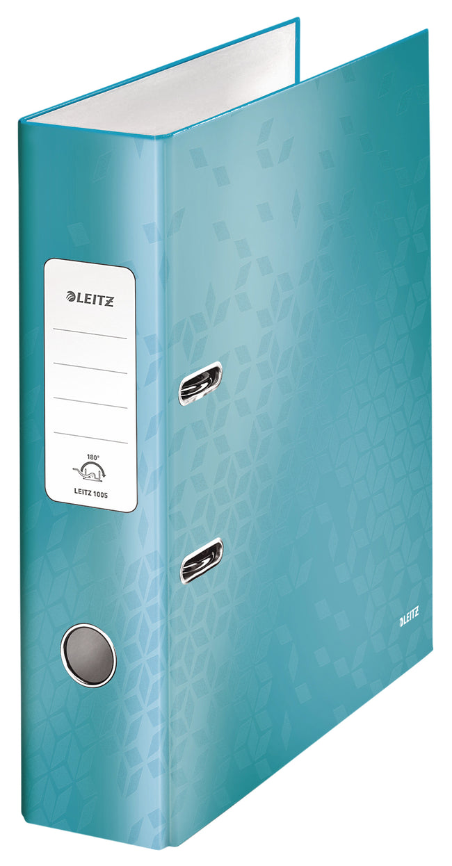 Leitz - Ordner Wow 180° laminé 80mm A4 bleu glacier