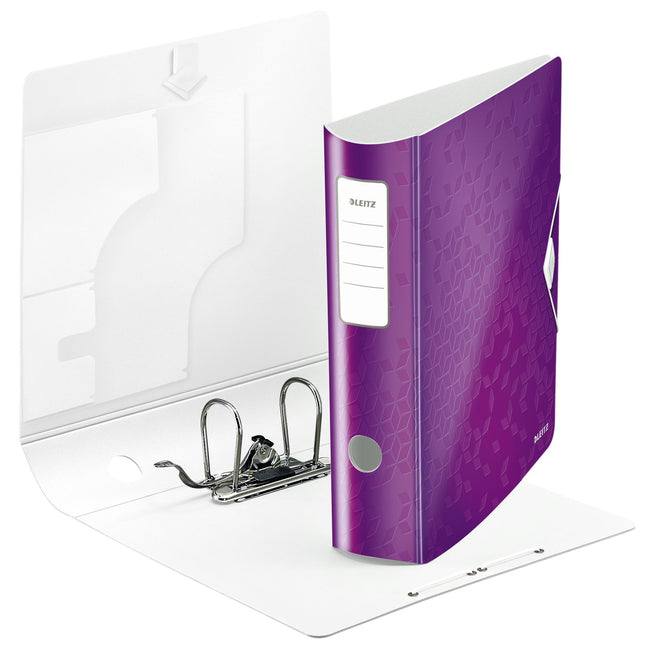 Leitz - Ordner WOW actif 180° 80mm PP A4 violet