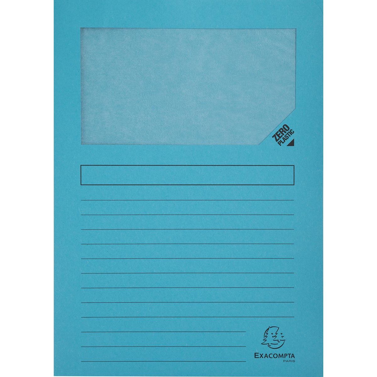 Exacompta - Dossier L Forever, pour format A4, paquet de 25 pièces, bleu clair