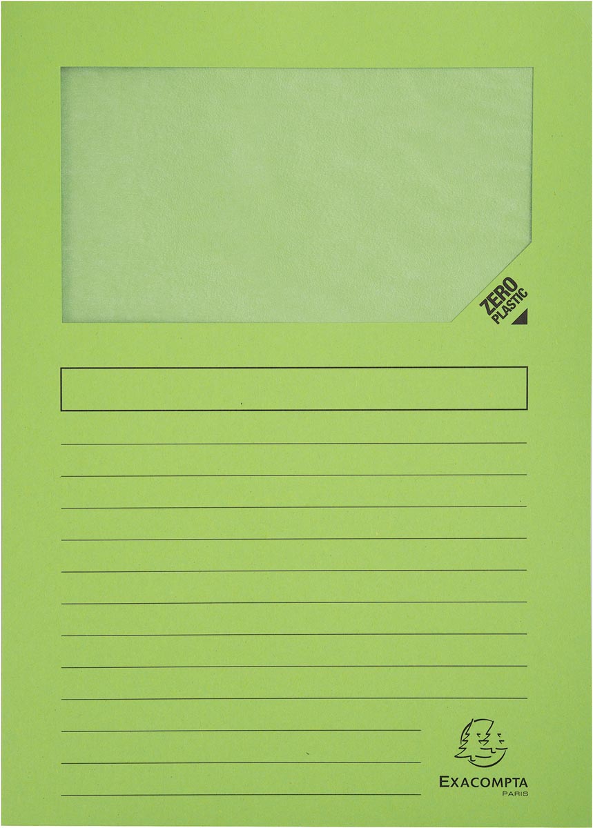 Exacompta - Dossier L Forever, pour format A4, paquet de 25 pièces, vert clair