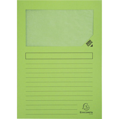Exacompta -  L-map Forever, voor ft A4, pak van 25 stuks, lichtgroen