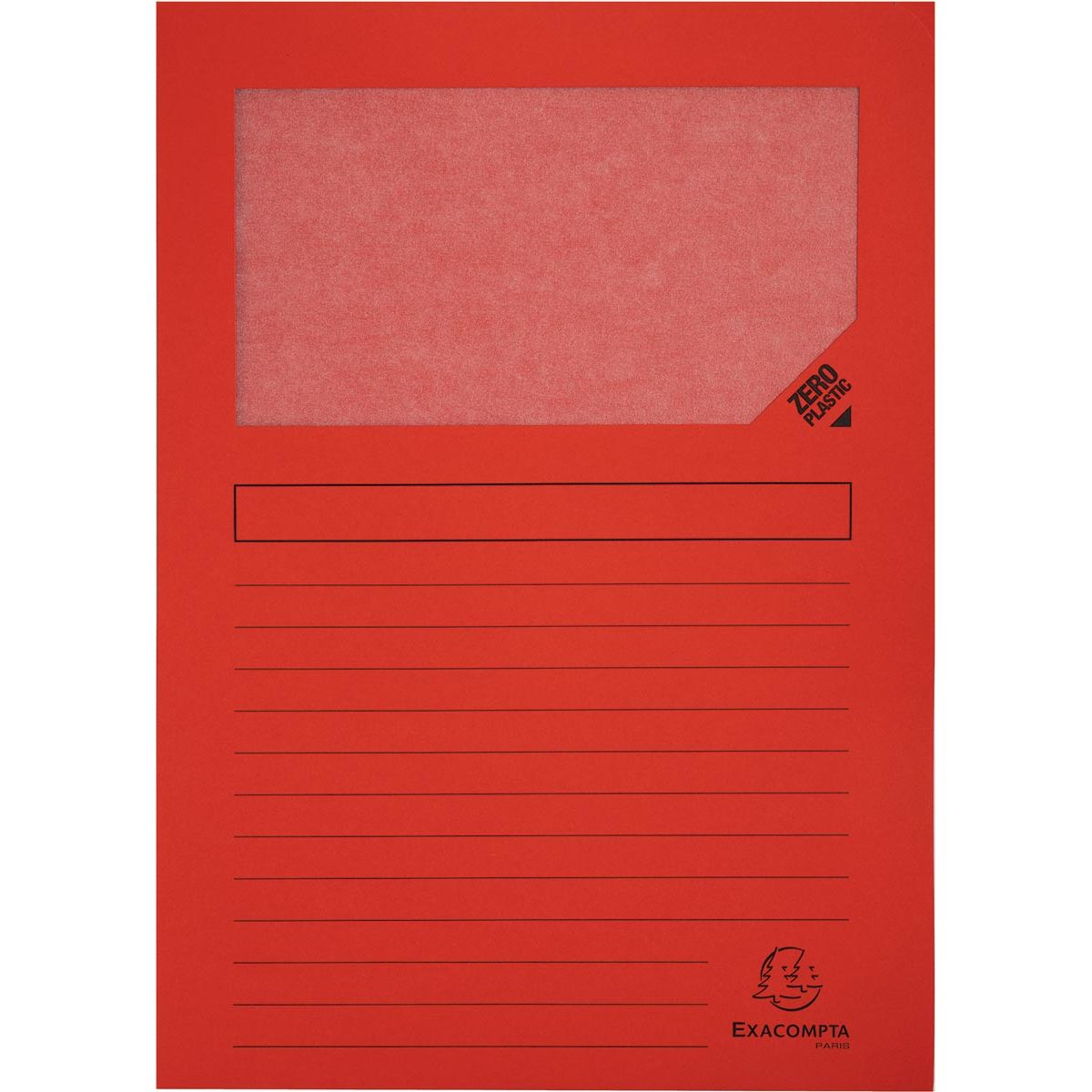 Exacompta - Dossier L Forever, pour ft A4, pack de 25 pièces, rouge