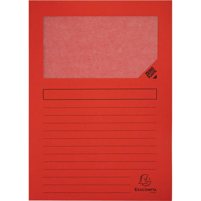 Exacompta - Dossier L Forever, pour ft A4, pack de 25 pièces, rouge