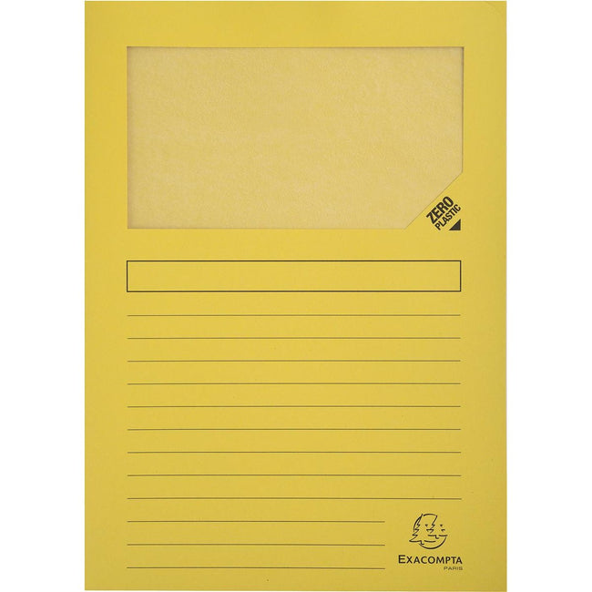 Exacompta - Dossier L Forever, pour ft A4, paquet de 25 pièces, jaune