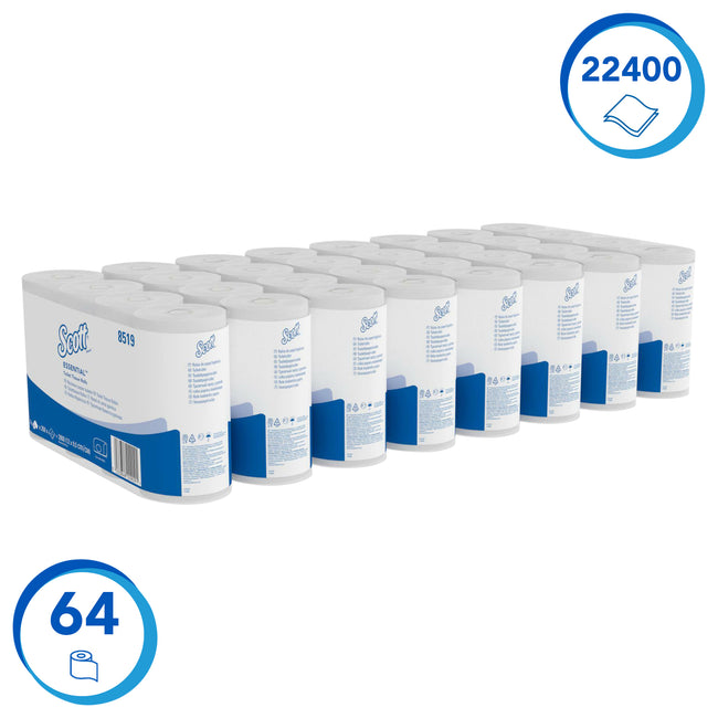 Scott -  Toiletpapier essential 2laags 350 vel wit