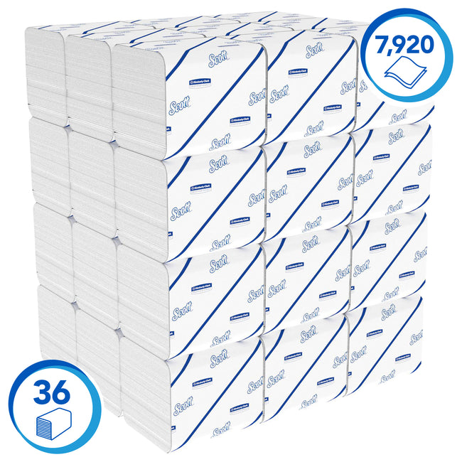 Scott -  Toiletpapier control gevouwen 2laags