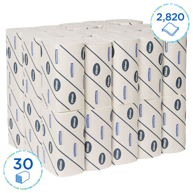Kleenex -  Handdoek  ultra 2laags 215x415mm wit