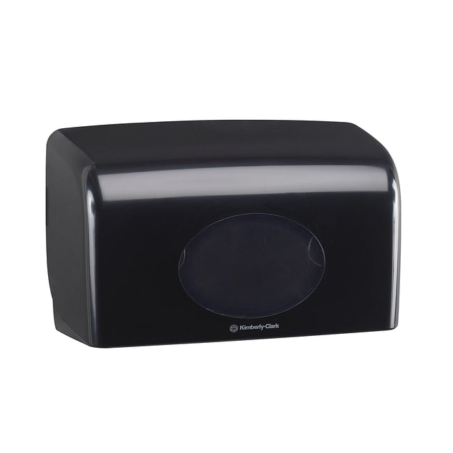 Kimberly Clark -  Toiletpapierdispenser aquarius duo zwart 7191