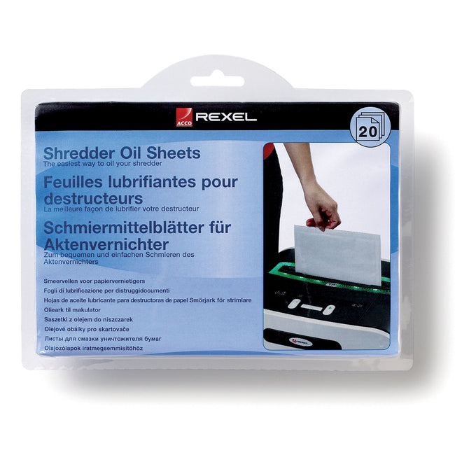 Rexel -  Oil Sheets voor Papiervernietigers (20)