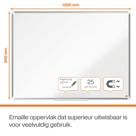 Nobo -  Plus whiteboard 1173 x 865 mm Emaille Magnetisch