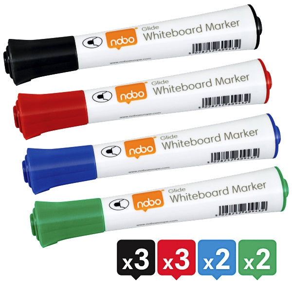 Nobo -  Whiteboardmarker  glide rond ass 2mm | 10 stuks