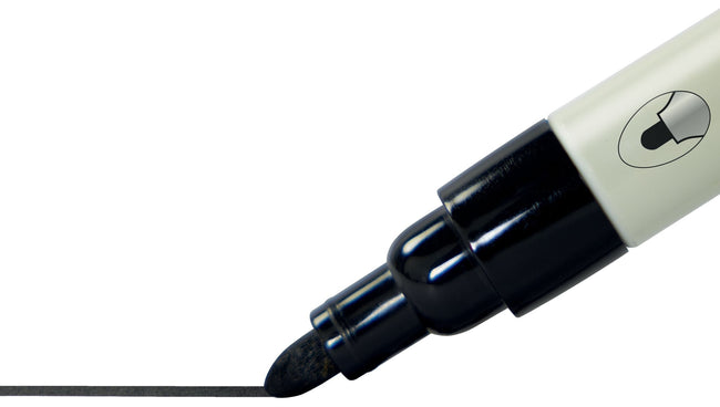 Nobo -  1915707 markeerstift 4 stuk(s) Kogelpunt Zwart