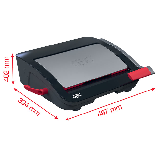 GBC -  CombBind CB20 Kambindmachine 240 vel Zwart, Rood