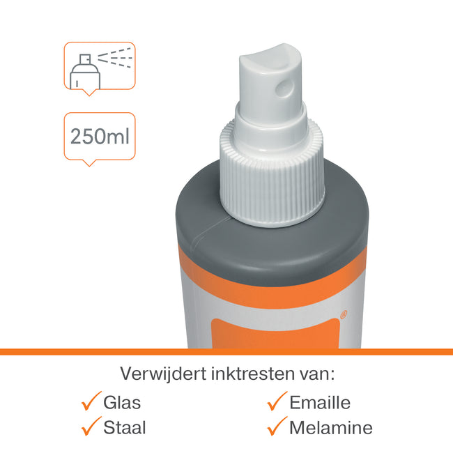 Nobo -  Whiteboardreinigingsspray  waterbasis 250ml | 12 stuks