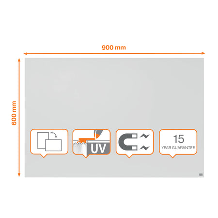 Nobo -  1915714 whiteboard 900 x 600 mm Staal Magnetisch