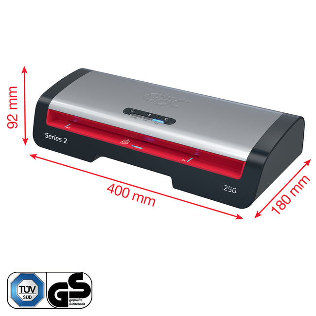 GBC -  4410070EU lamineersysteem Warme lamineermachine 500 mm/min Zwart, Roestvrijstaal