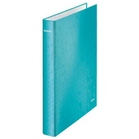 Leitz - Ringbinder WOW A4 Maxi 4-Ring-D-Mechanik 25mm eisblau | 10 Stück