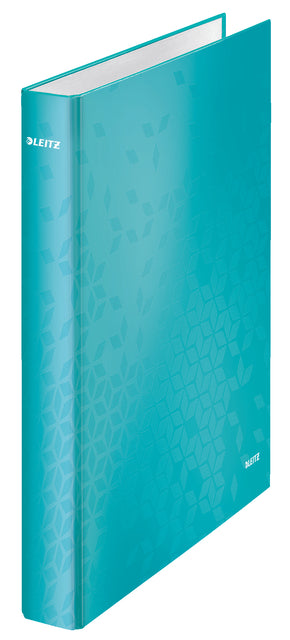 Leitz - Ringbinder WOW A4 Maxi 4-Ring-D-Mechanik 25mm eisblau | 10 Stück