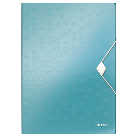 Leitz -  Elastomap  wow a4 3 klep pp ijsblauw | 10 stuks