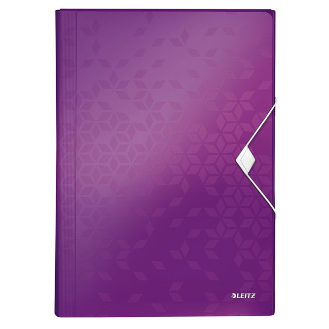 Leitz - Dossier de projet WOW pour A4 6 compartiments PP violet