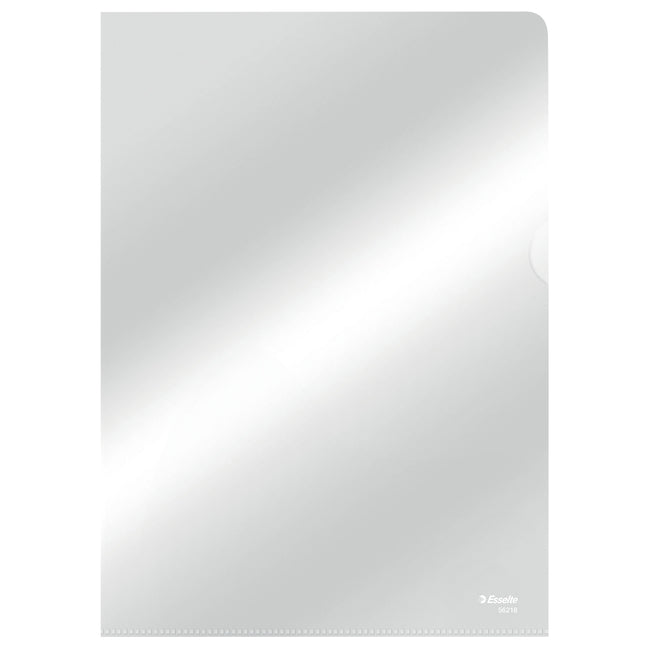 Esselte - Dossier d'insertion modèle L standard copie-fort 0,11 mm PP A4 cristallin 100 pièces