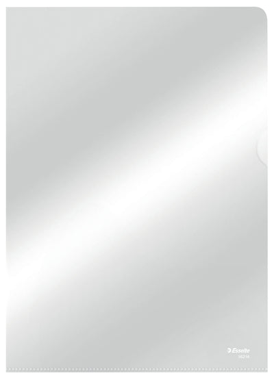 Esselte - Dossier d'insertion modèle L standard copie-fort 0,11 mm PP A4 transparent 10 pièces