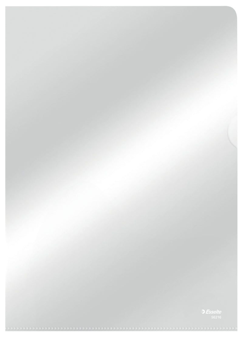 Esselte - Dossier d'insertion modèle L standard copie-fort 0,11 mm PP A4 transparent 10 pièces
