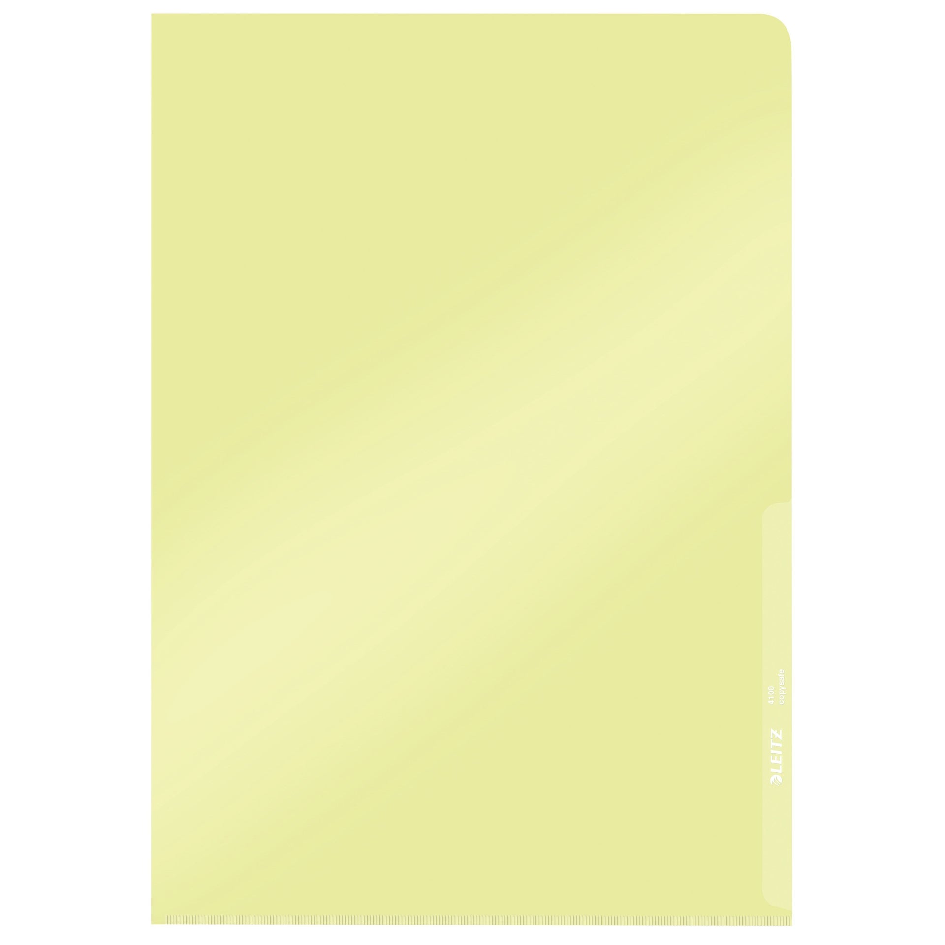 Leitz - Einsteckmappe L-Modell kopiersicher 0,15mm PVC A4 gelb 100 Stück