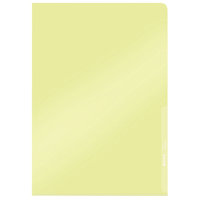 Leitz -  L-map  premium copy safe pvc a4 geel 100st