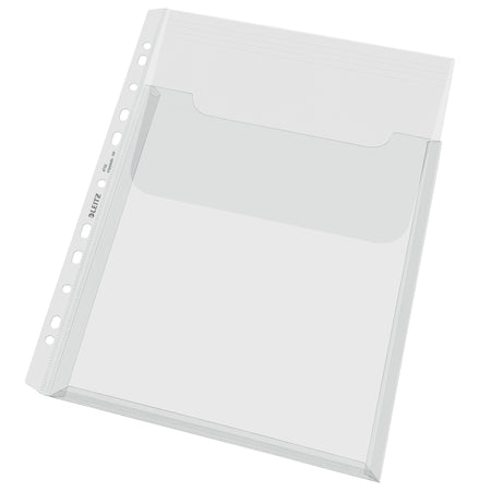 Leitz - Sac de présentation Harmonica avec couvercle supérieur, coffre-fort pour copie PP A4 transparent 5 pièces